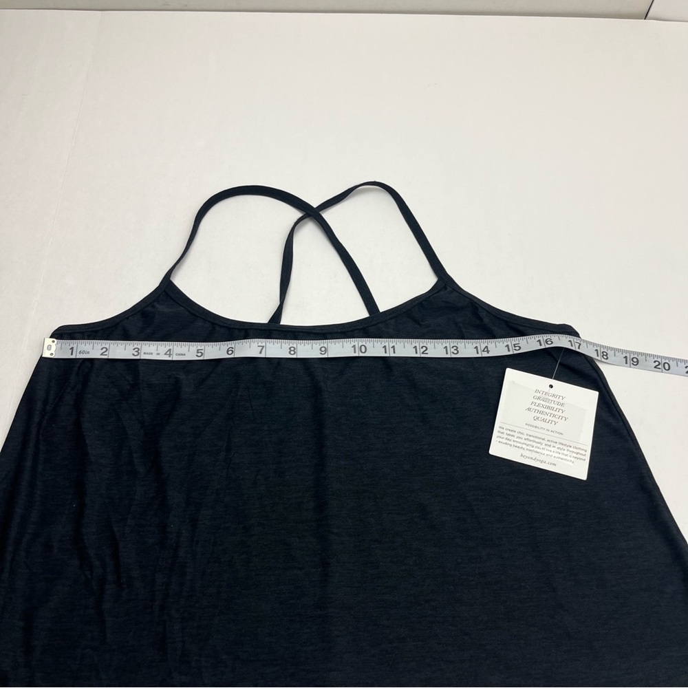 Beyond Yoga Featherweight Drift Away Sleep Tank Spacedye Black Grey‎ Large NEW - Picture 7 of 10